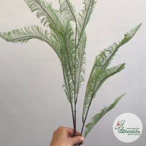 Искусственный пыльно-зеленый блехнум колосистый (высокий стебель)