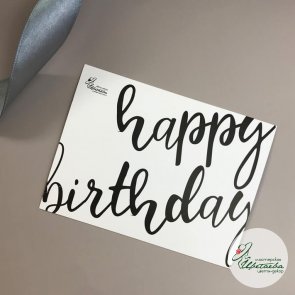 Открытка «happy birthday»