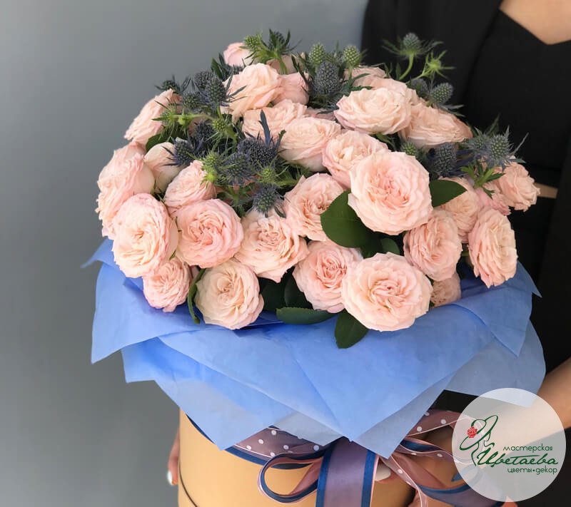 Шляпная коробочка с розами БОМБАстик