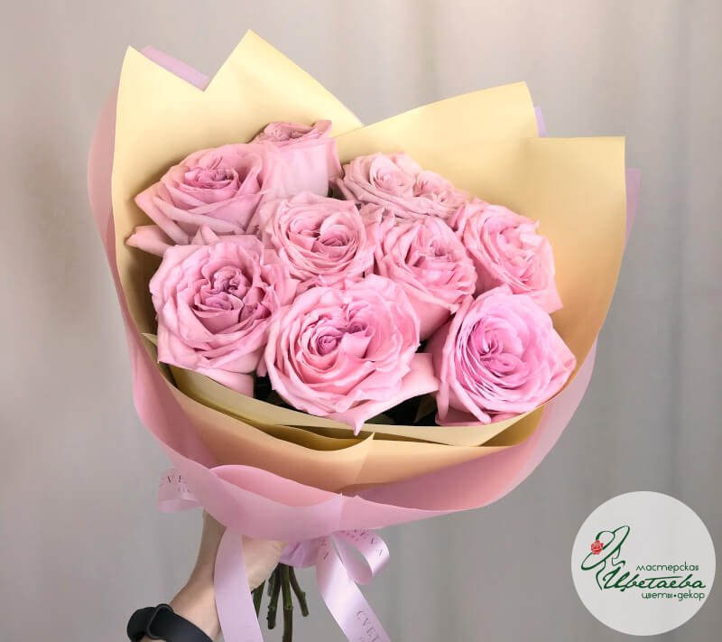 Нежный букет роз купить с доставкой по Томску: цена, фото, отзывы.