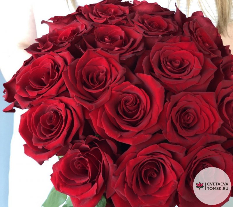 Букет из 25 красных роз «Flowers»