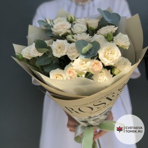 Букет из 5 кустовых роз «Flowers»