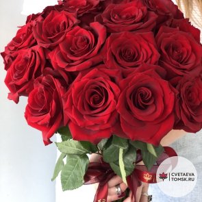 Букет из 25 красных роз «Flowers»