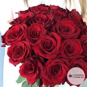 Букет из 25 красных роз «Flowers»