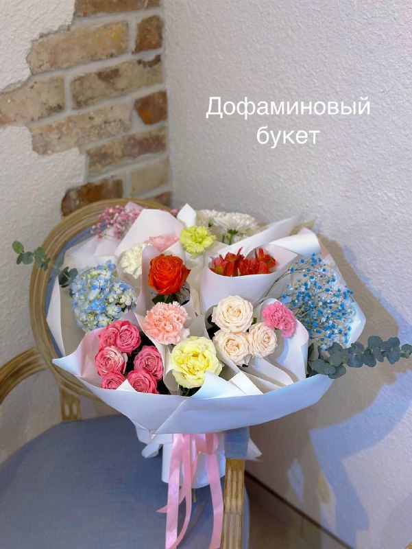 Букет с понятным цветом и формой